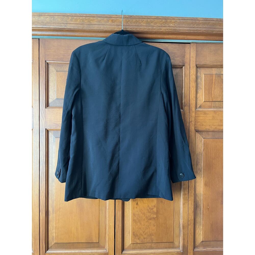 NWT Madewell Women's The Relaxed Blazer Softdrape Modal True Black Size S - Picture 4 of 13
